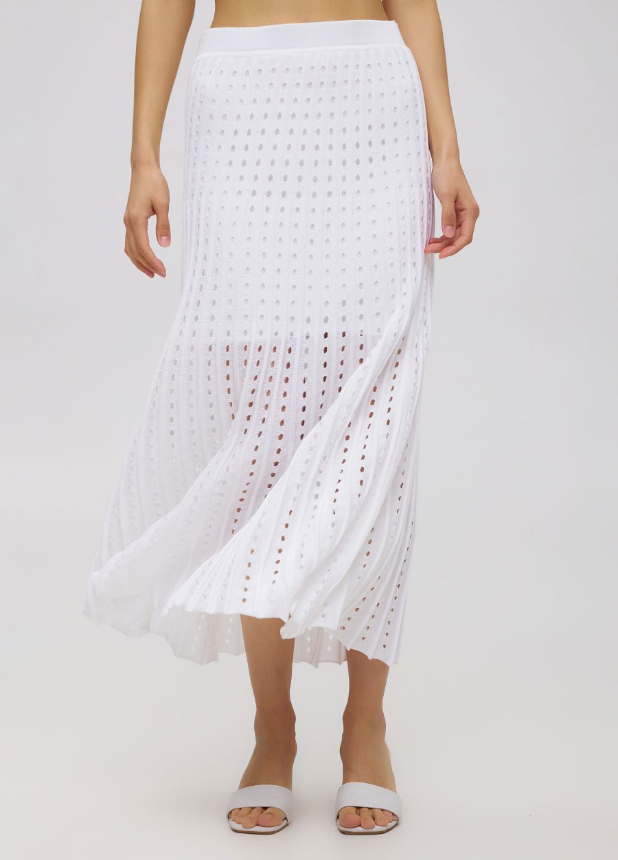 White summer skirt made of 100% cotton with perforation 4070-2-Collections_Ready to Wear_1