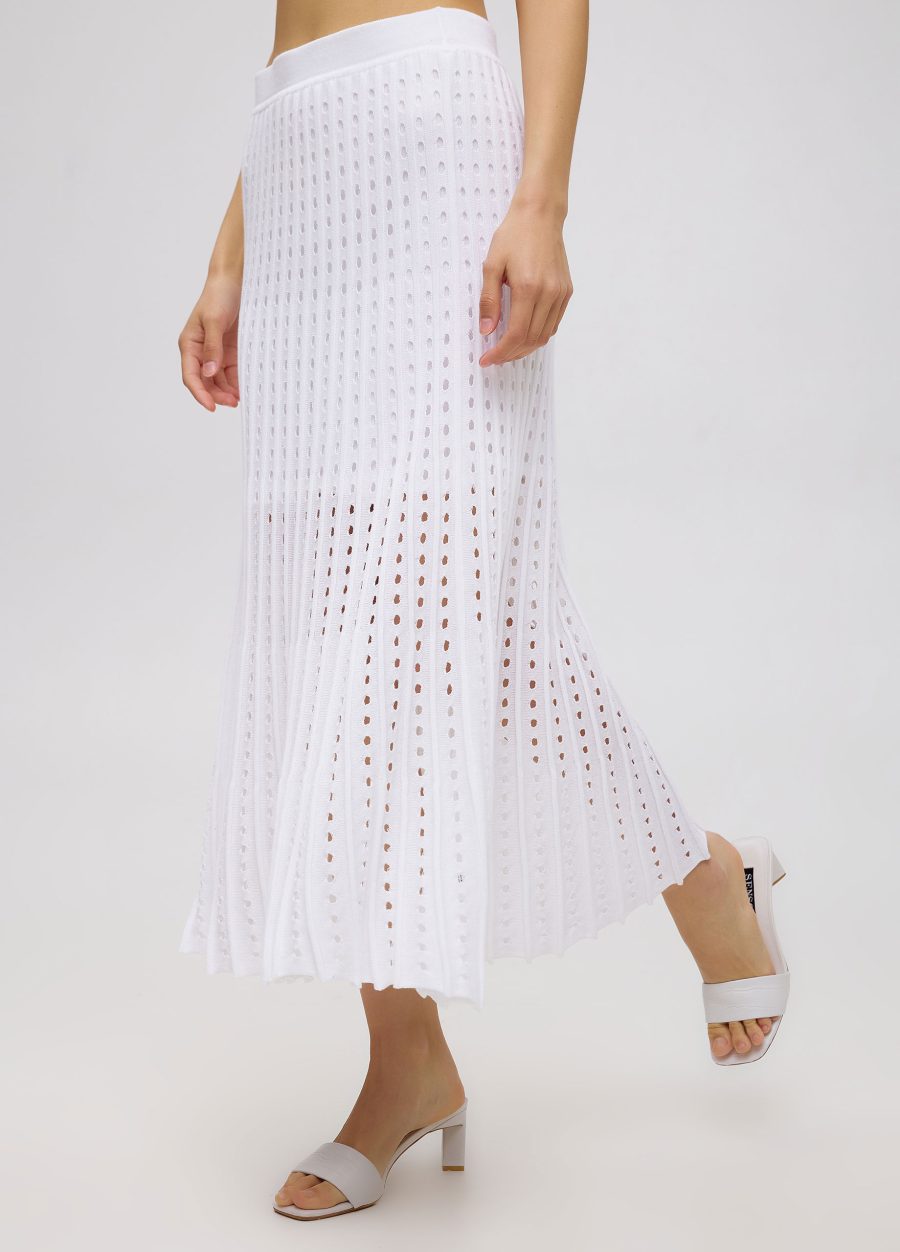 White summer skirt made of 100% cotton with perforation 4070-2-Collections_Ready to Wear_3