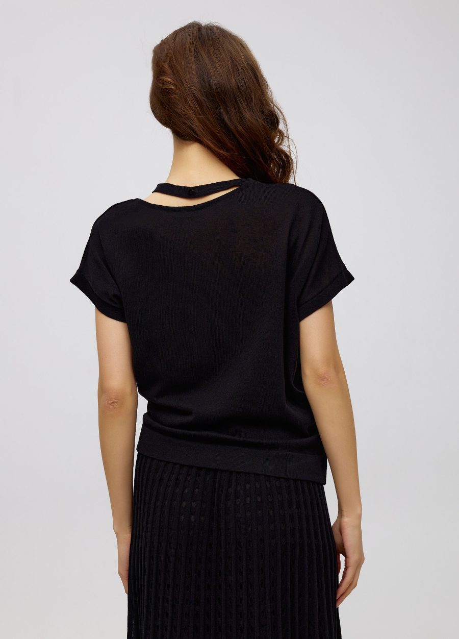 Summer black jumper made of 100% cotton 4081-Collections_Ready to Wear_3