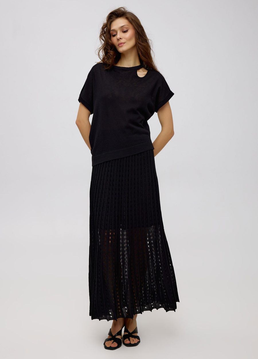 Summer black jumper made of 100% cotton 4081-Collections_Ready to Wear_5