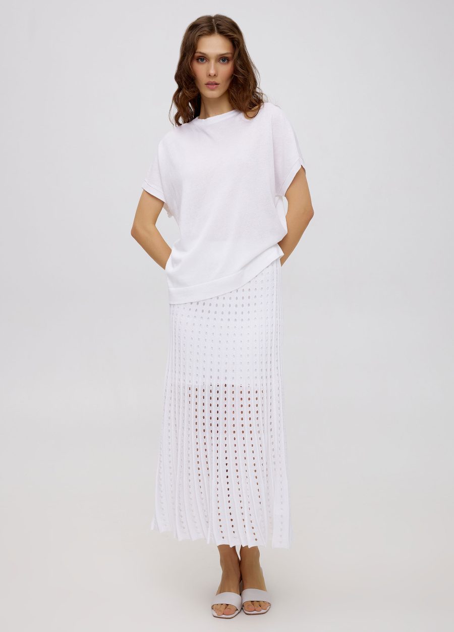 Summer white jumper made of 100% cotton 4081-Collections_Ready to Wear_3