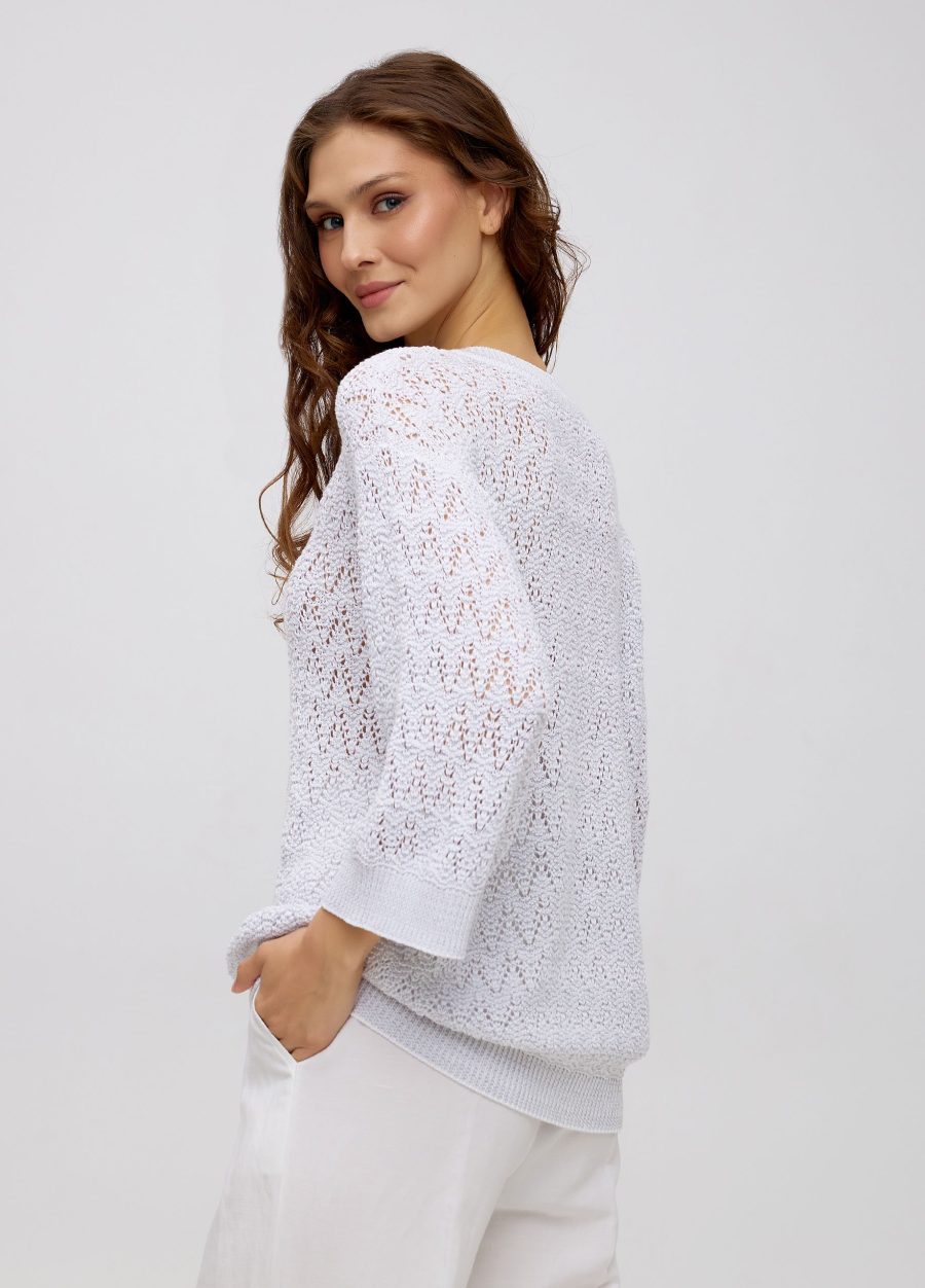 JUMPER WHITE AND GREY made of cotton 5022-Collections_Spring-Summer_4