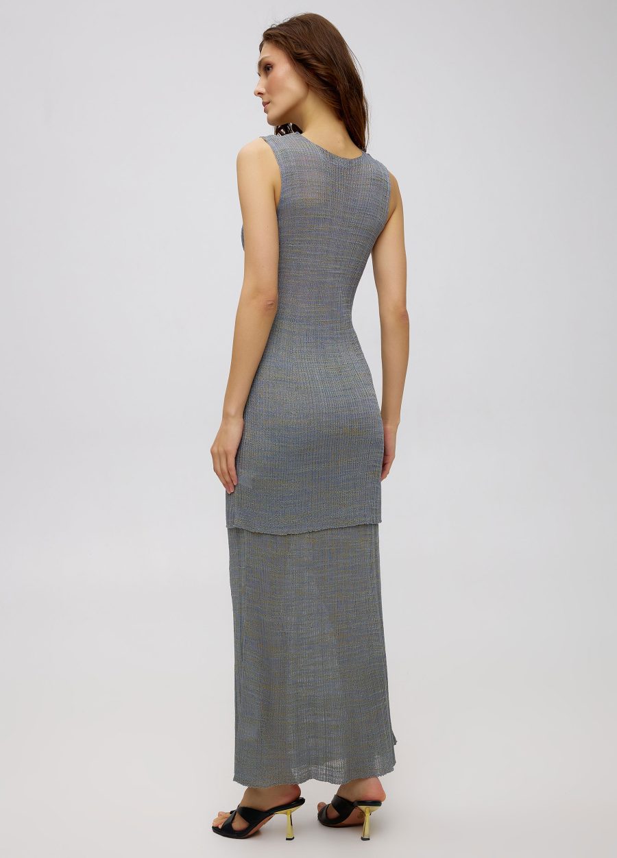 DRESS GRAY-BLUE suit with T-shirt and skirt 5029-Collections_Costumes_4