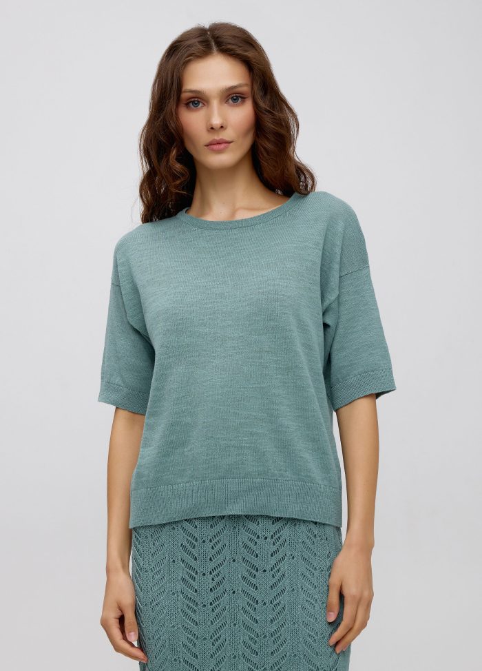 Eucalyptus T-shirt made of linen color 5030