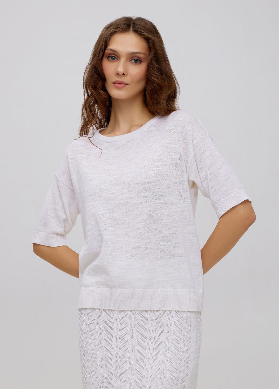 T-shirt white linen 5030-Collections_Ready to Wear_3