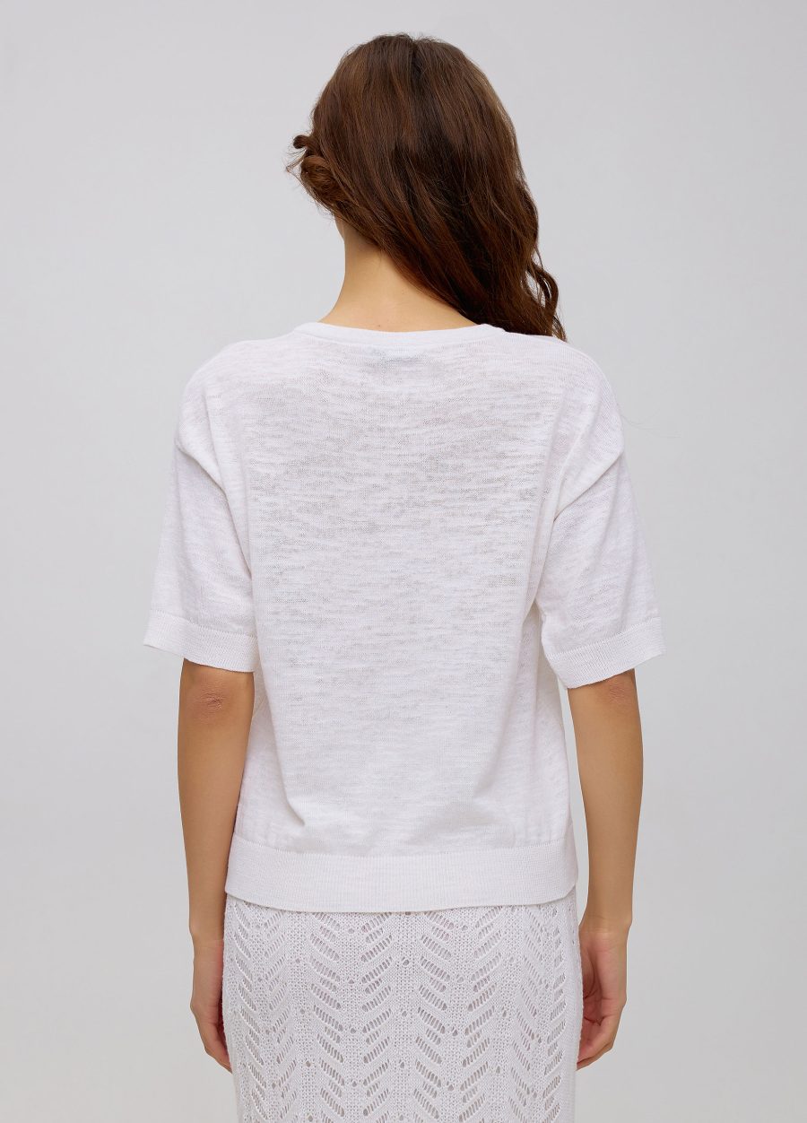 T-shirt white linen 5030-Collections_Ready to Wear_4