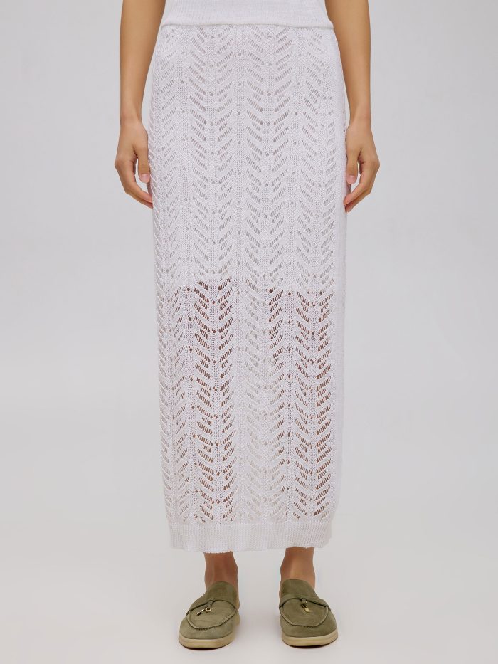 White openwork skirt 5039