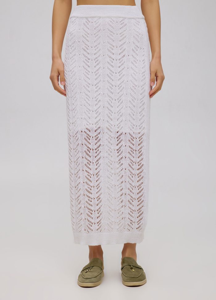 White openwork skirt 5039