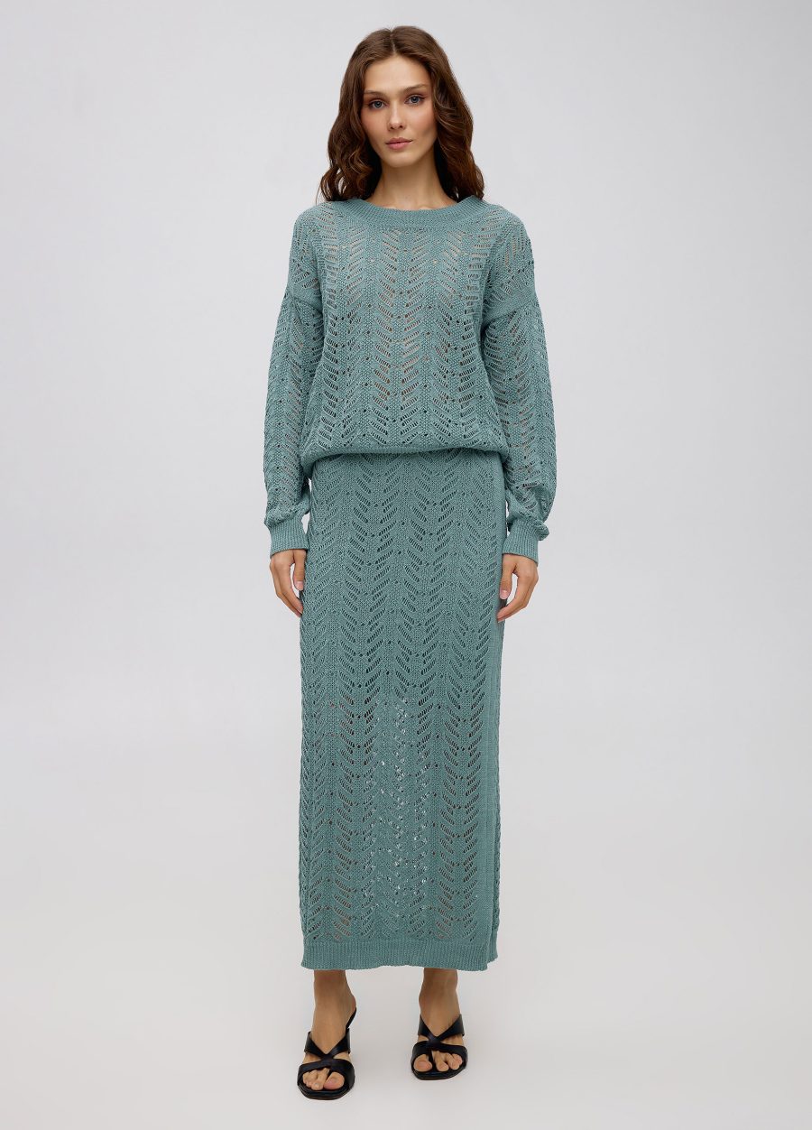 Summer openwork jumper made of linen and cotton 5040-Collections_Ready to Wear_5