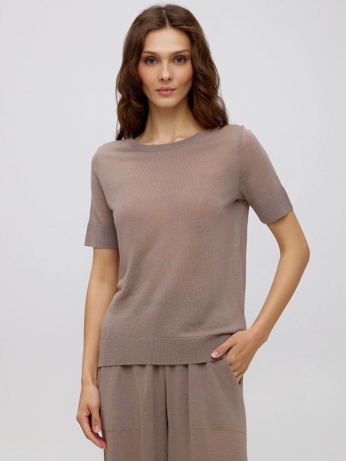 T-SHIRT BEIGE summer linen 5045