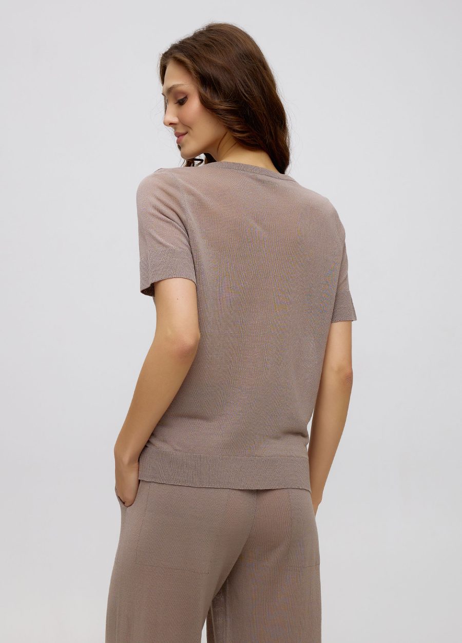 T-SHIRT BEIGE summer linen 5045-Collections_Ready to Wear_3