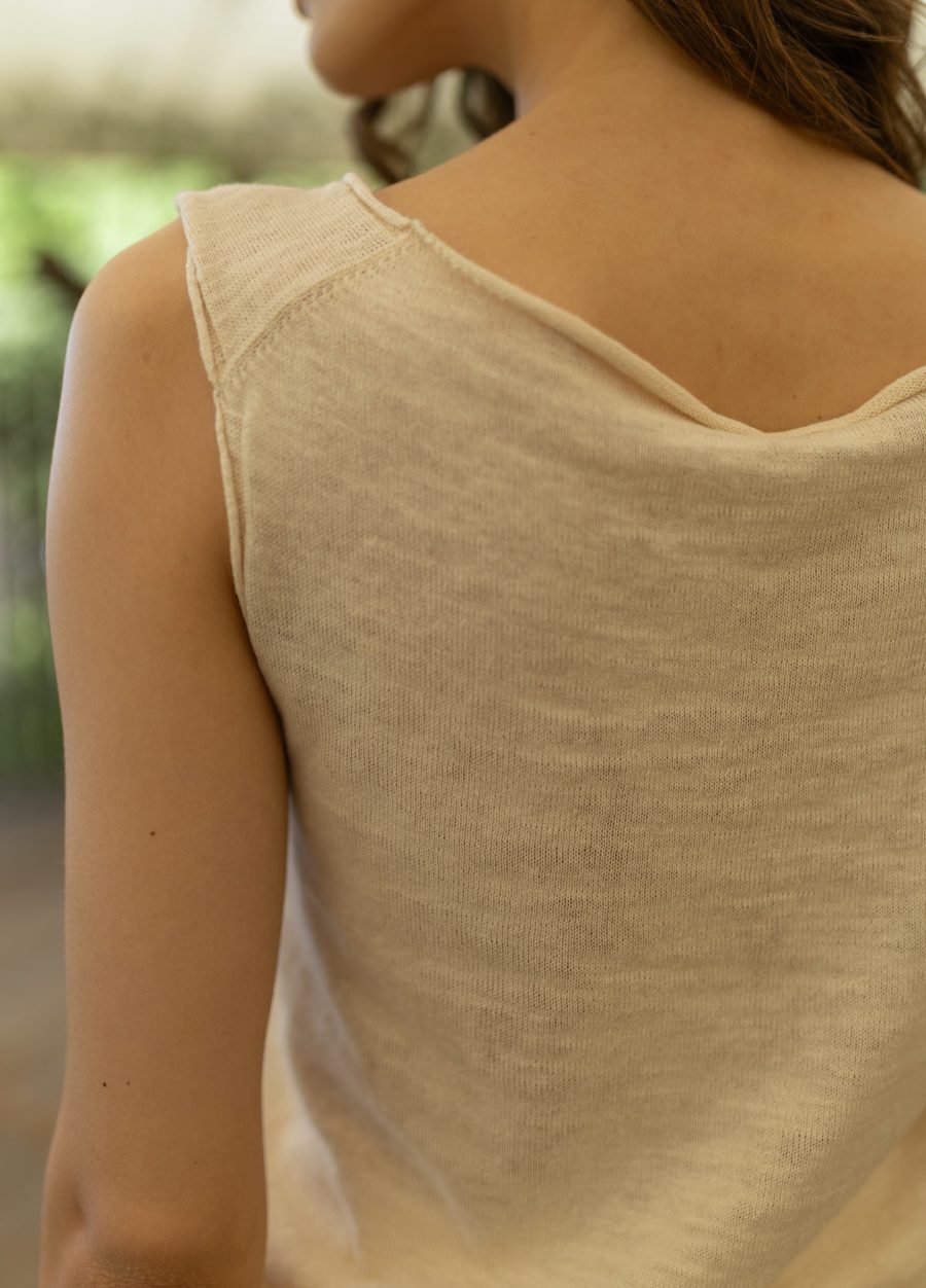 T-SHIRT ECRU made of linen 5031-Collections_Ready to Wear_6