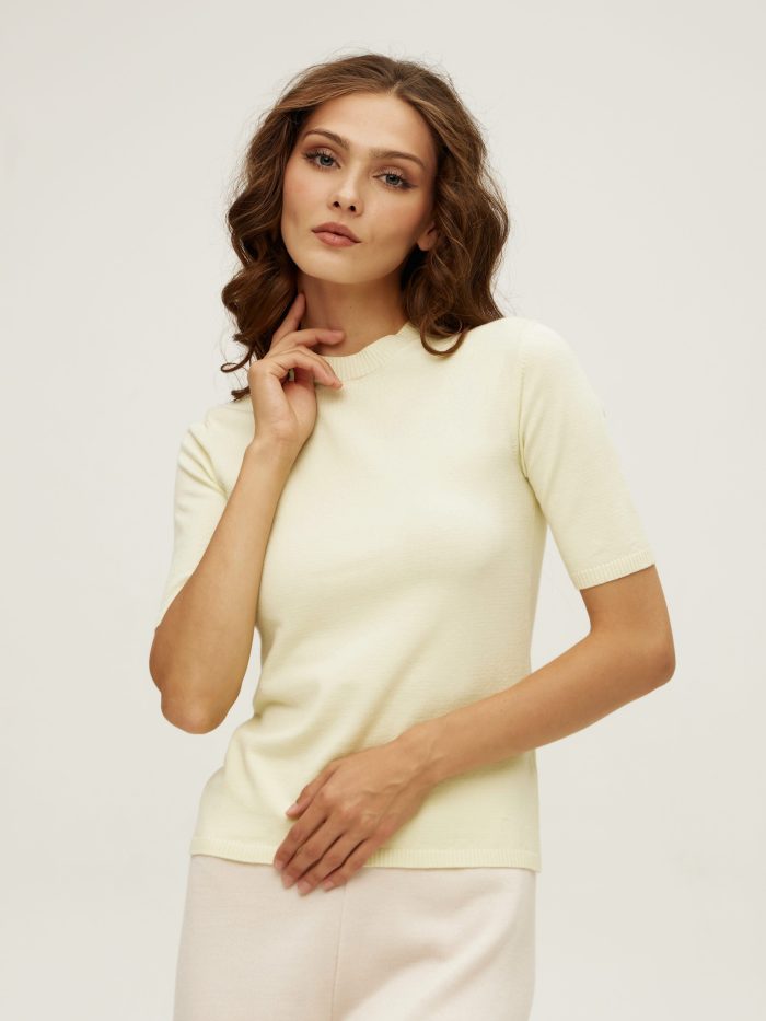 JUMPER LIME with short sleeves 5087