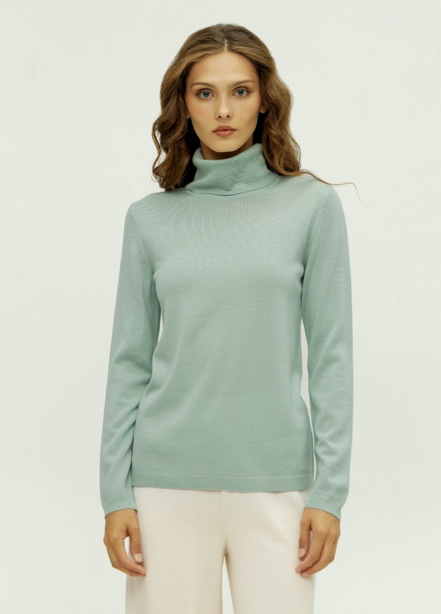 TURTLENECK GREEN 100% merino wool 1216-Collections_Fall-Winter_1