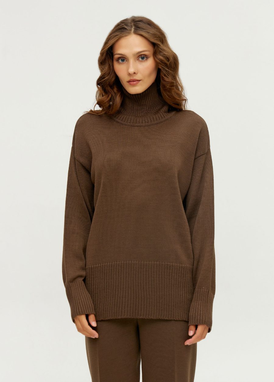 JUMPER BROWN semiwool 3120-Collections_Fall-Winter_1