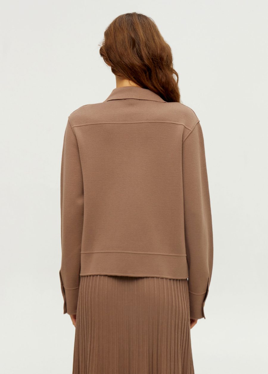 JACKET MOCHA knitted for women 4001-Collections_Jackets & Cardigans_5