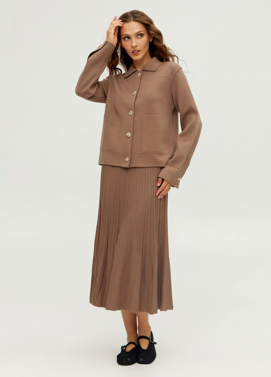 JACKET MOCHA knitted for women 4001-Collections_Jackets & Cardigans_7
