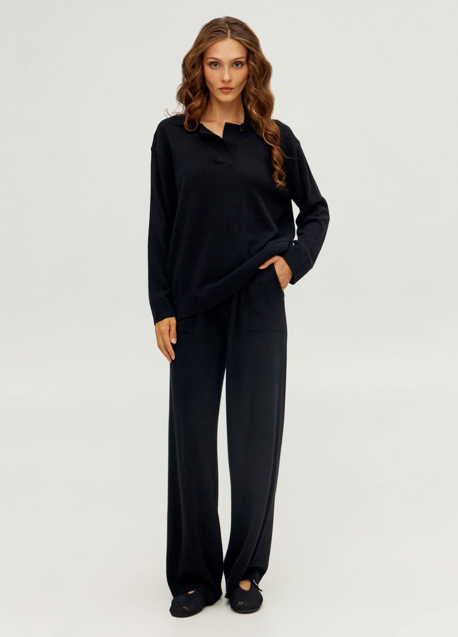 JUMPER BLACK polo 100% lambswool polo 5122-Collections_Fall-Winter_5