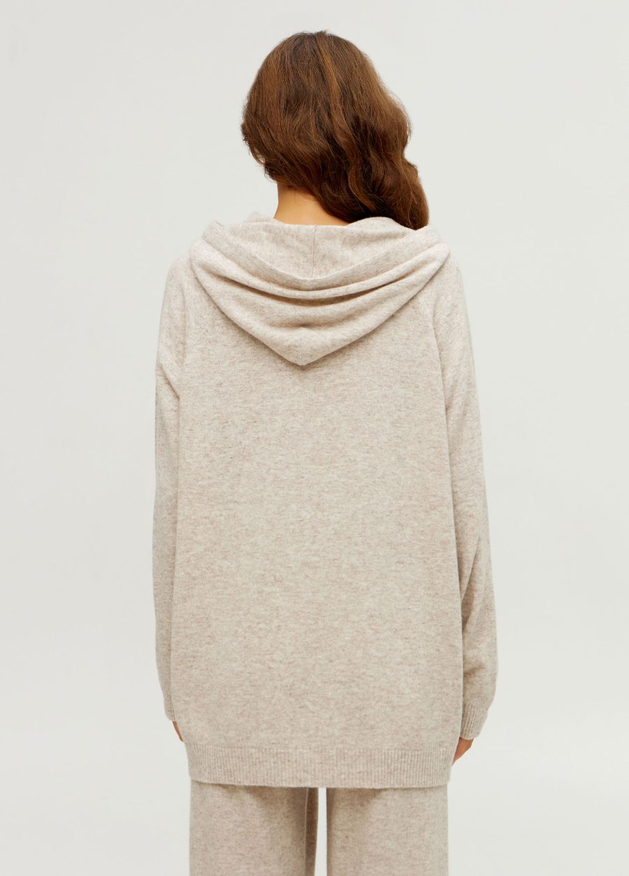 HOODIE BEIGE oversized from 100% lamb's wool 5127-Collections_Fall-Winter_6
