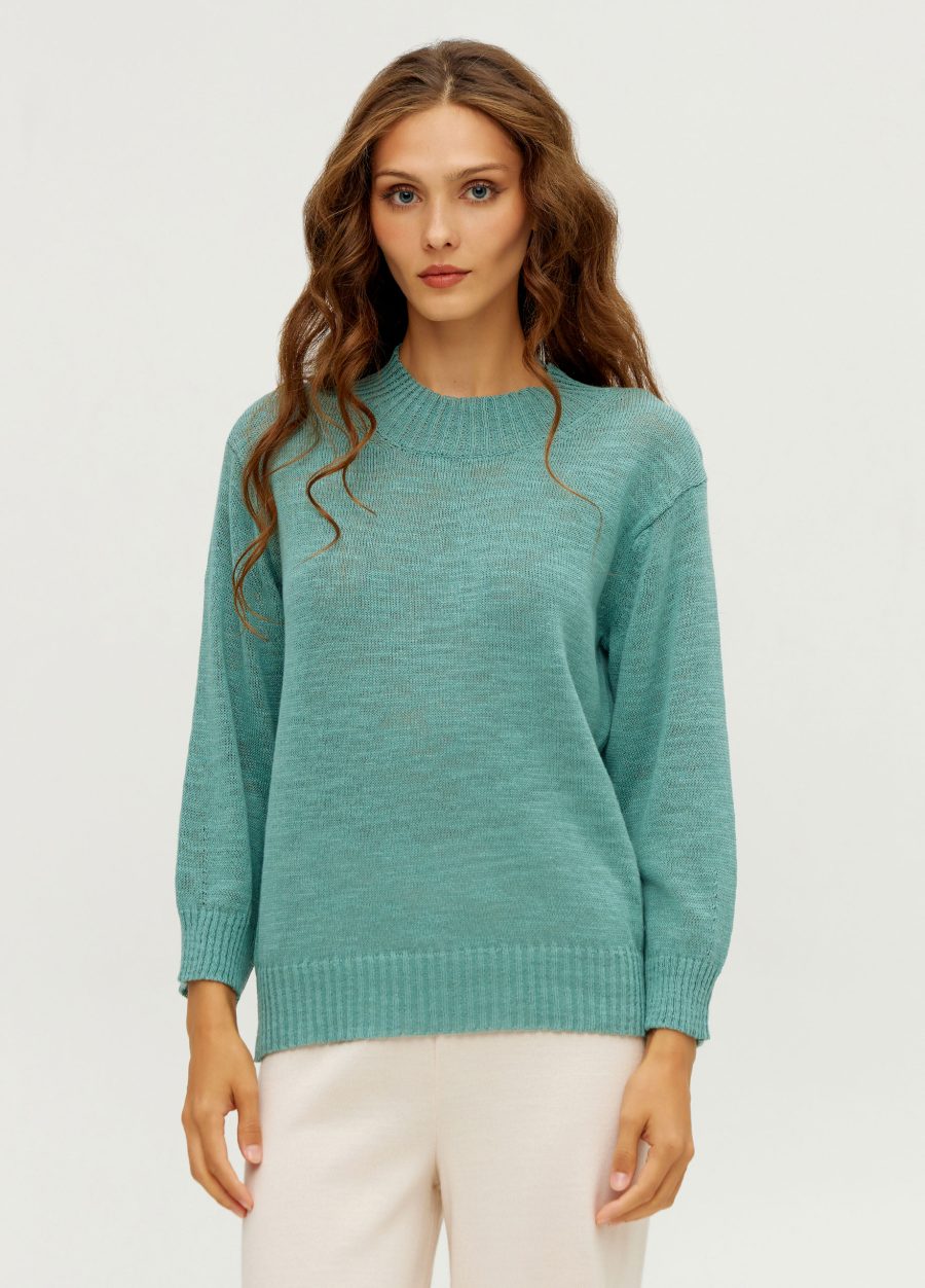 JUMPER EUCALYPTUS linen and cotton 5037-Collections_Ready to Wear_1