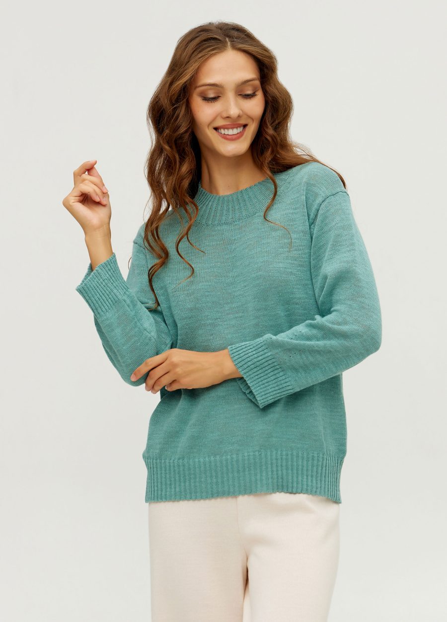 JUMPER EUCALYPTUS linen and cotton 5037-Collections_Ready to Wear_4