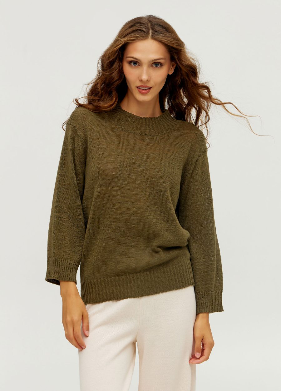 JUMPER HAKI made of linen and cotton 5037-Collections_Ready to Wear_5