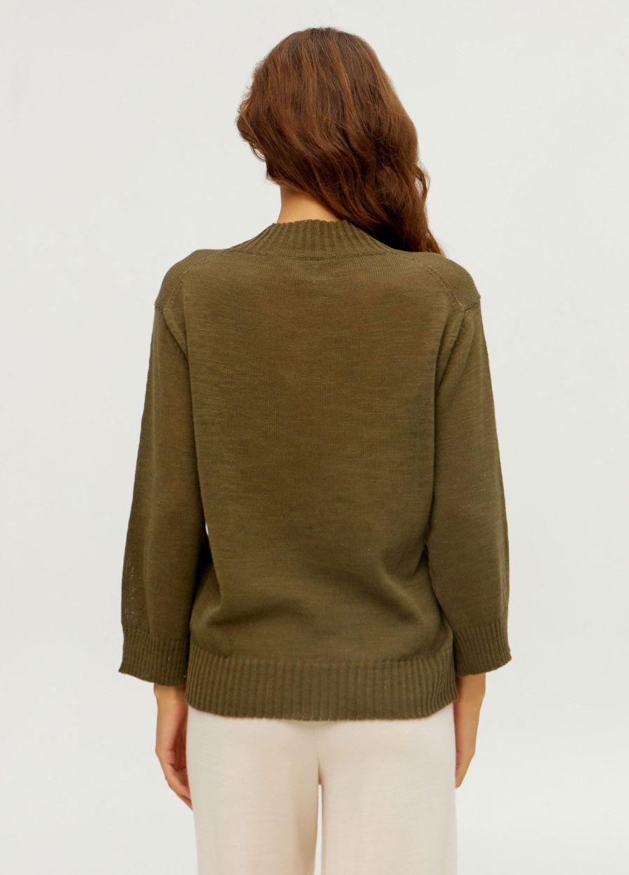 JUMPER HAKI made of linen and cotton 5037-Collections_Ready to Wear_3