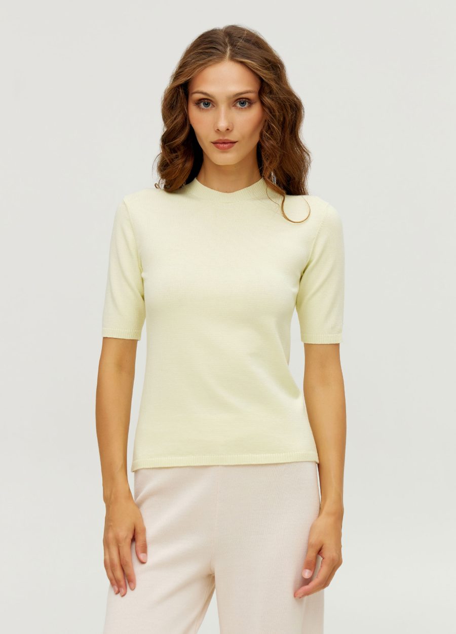 JUMPER LIME with short sleeves 5087-Collections_Ready to Wear_4