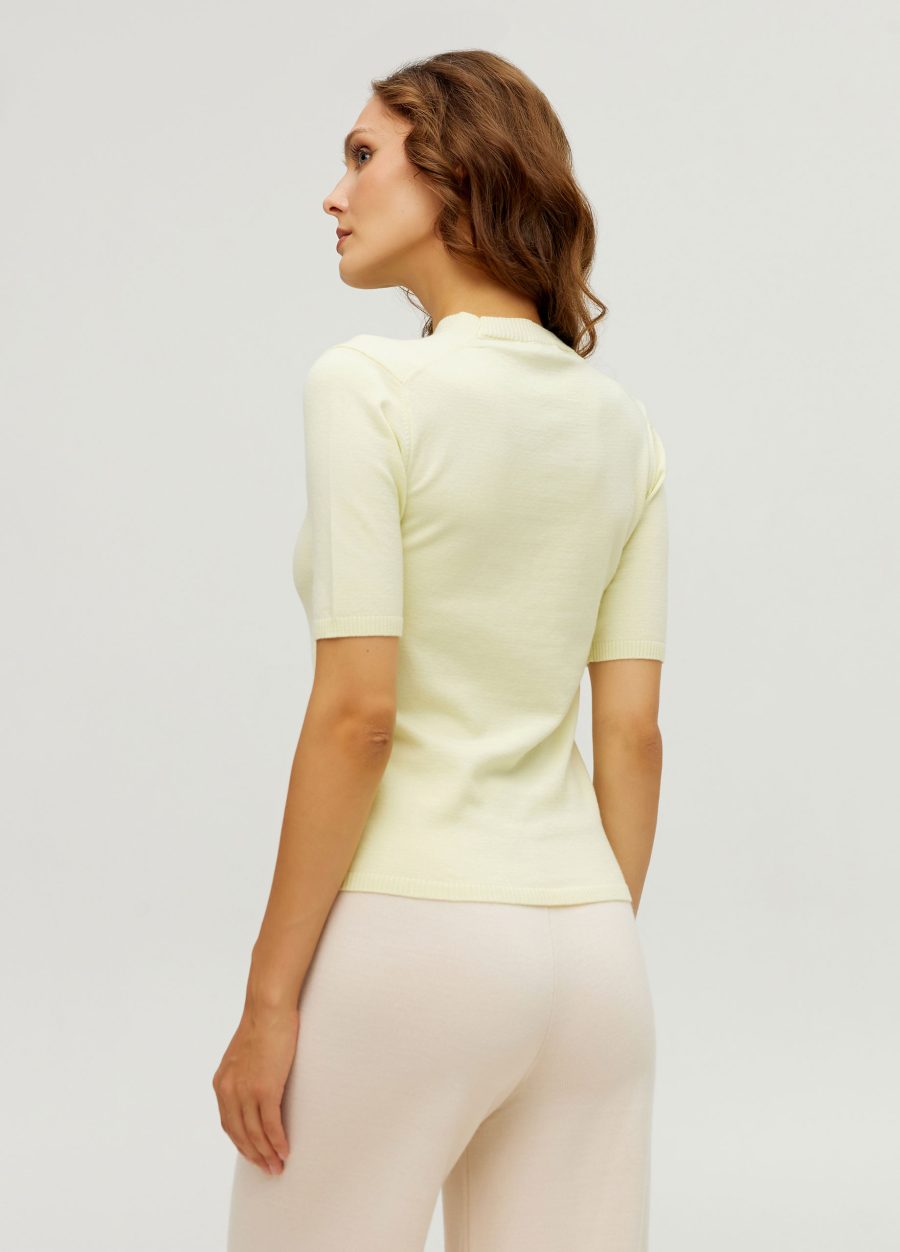 JUMPER LIME with short sleeves 5087-Collections_Ready to Wear_3
