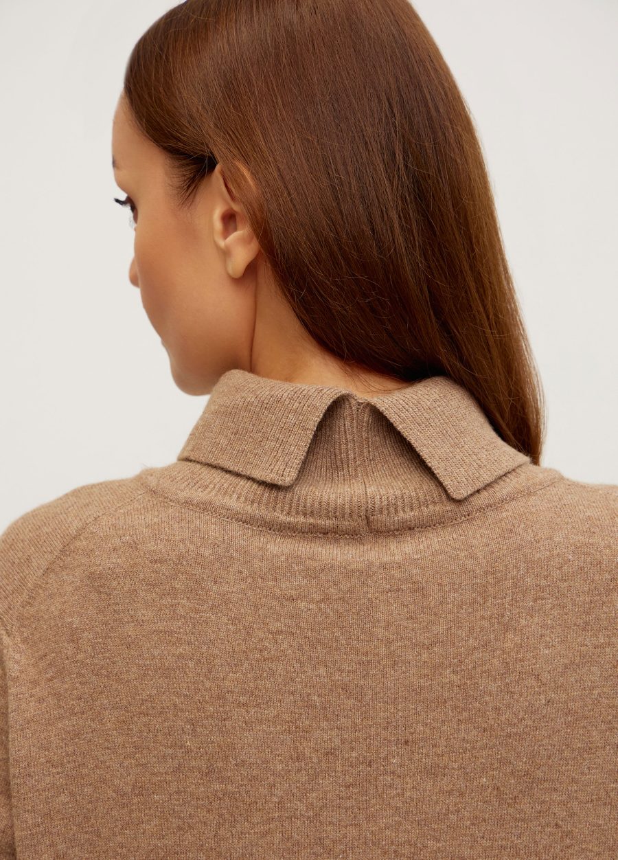 DRESS MOCHA midi warm semi-wool 4107-Collections_Dresses_2