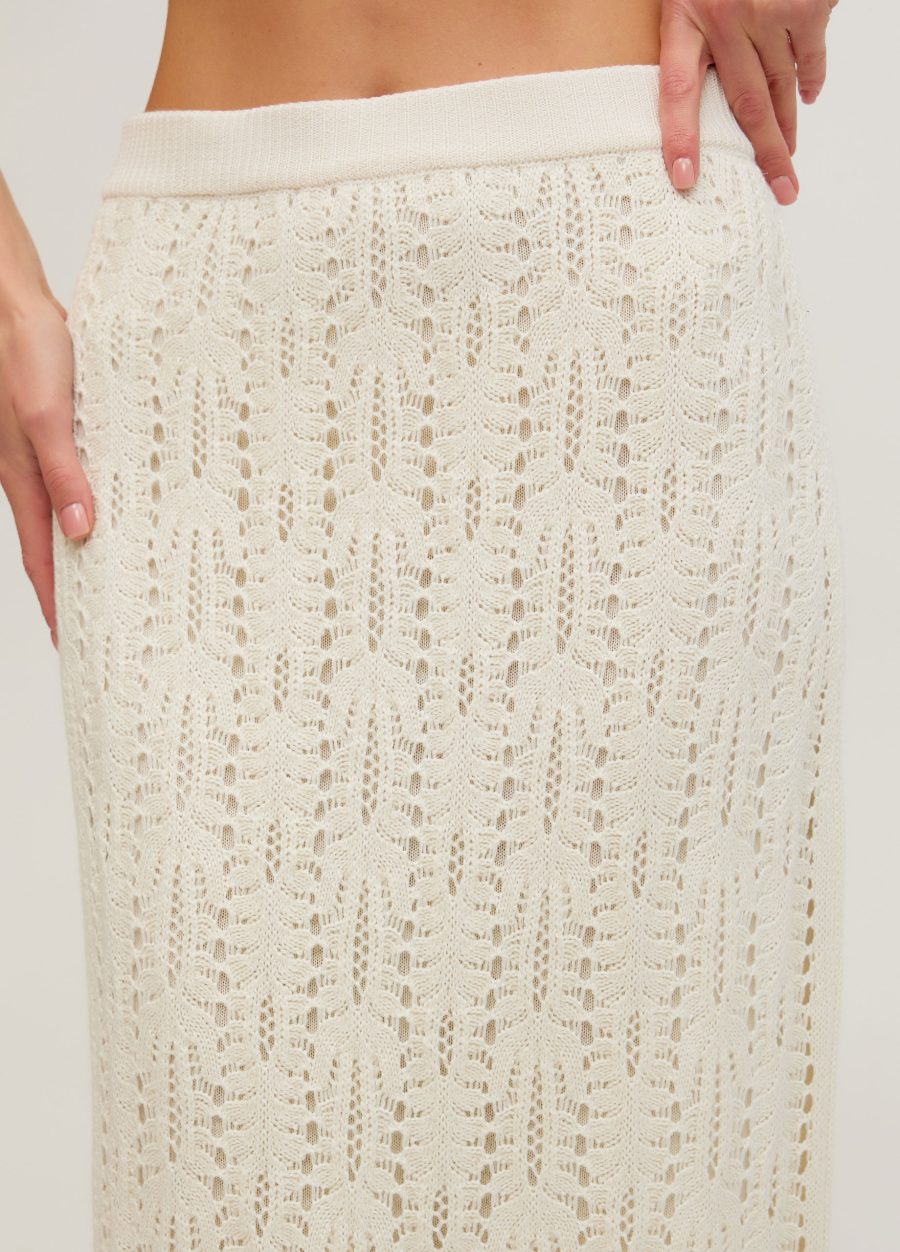 SKIRT MILK midi with openwork pattern 5101-Collections_Fall-Winter_2