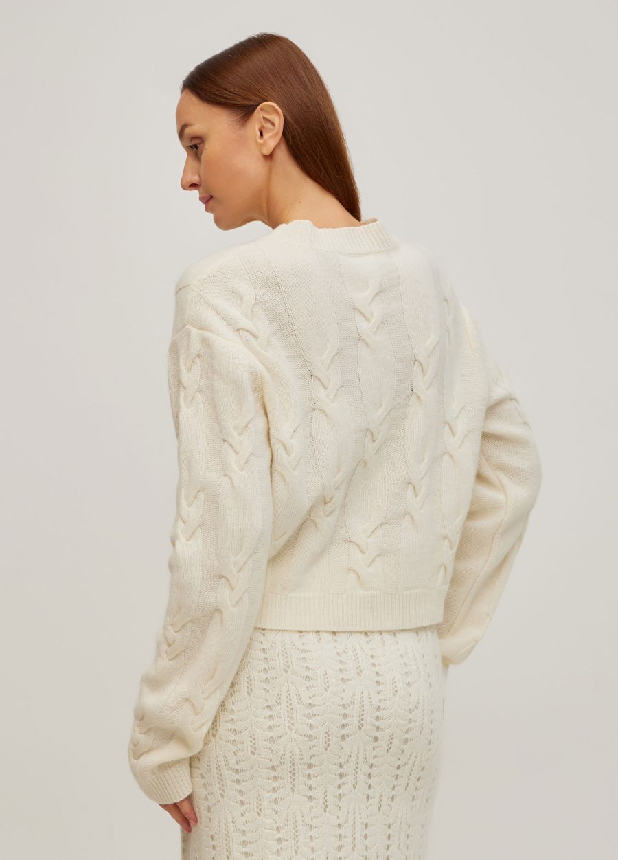 JUMPER MILK women's lambswool cable knit 5121-Collections_Fall-Winter_4