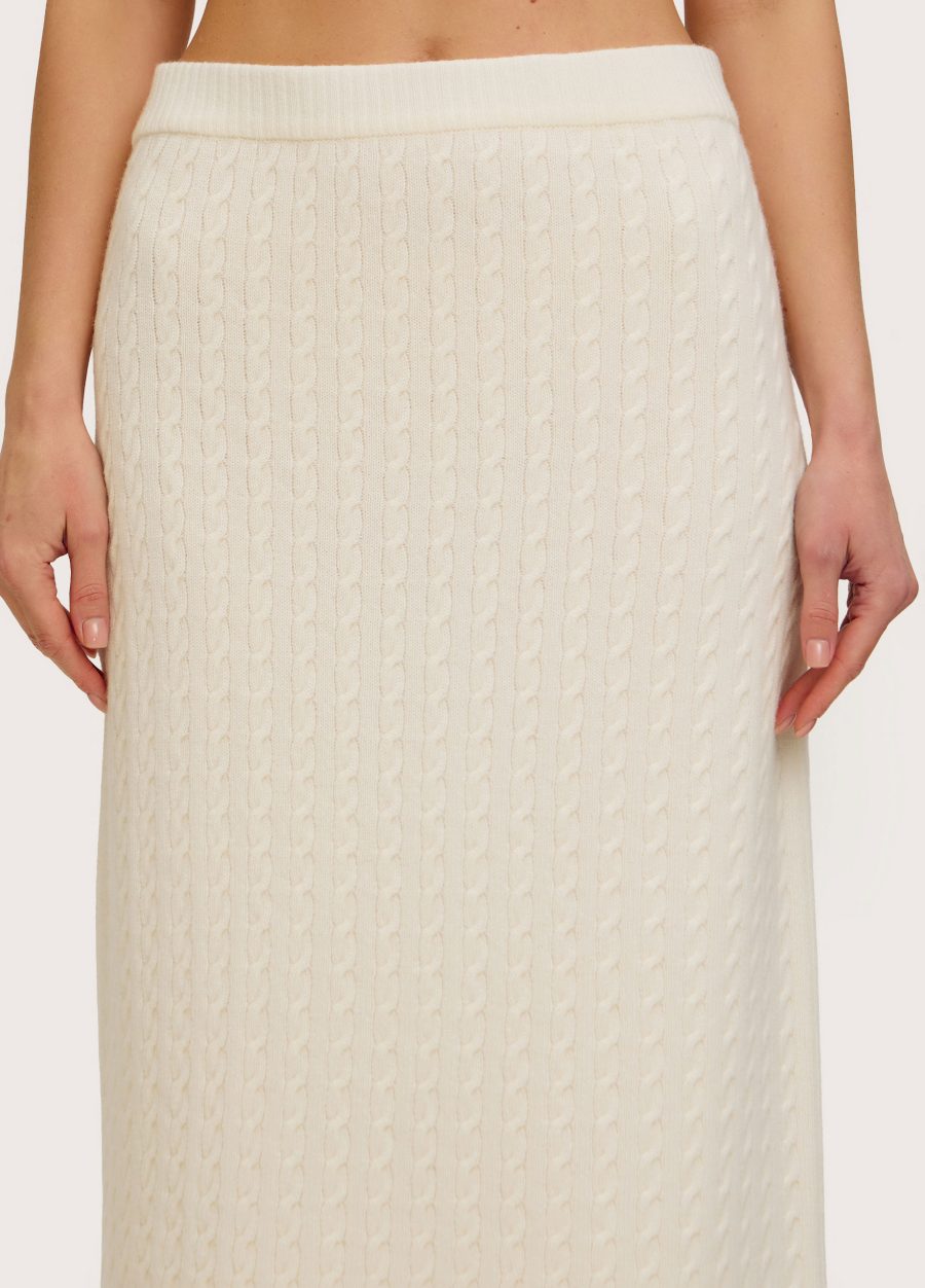 MILKY SKIRT with braids made of wool 4078-Collections_Fall-Winter_2