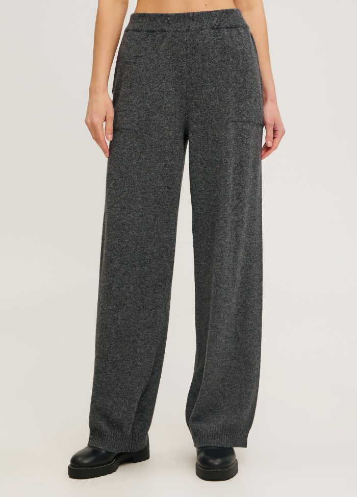 TROUSSERS ANTHRACITE straight-leg with pockets 4088