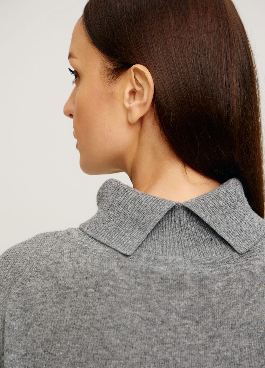 DRESS DARK GREY warm winter lamb's wool 4134-Collections_Dresses_3