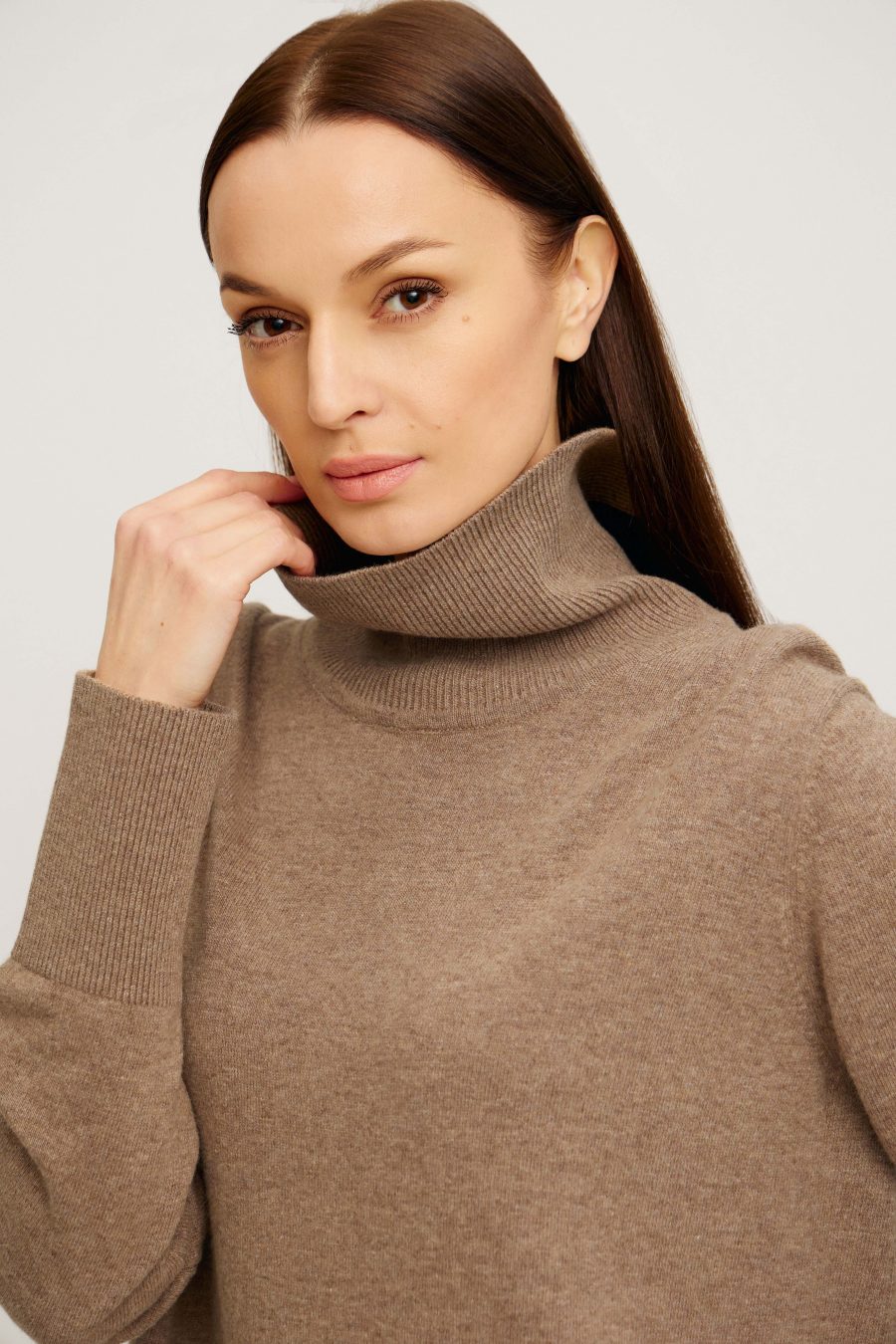 DRESS MOCHA warm winter lamb's wool 4134-Collections_Dresses_2