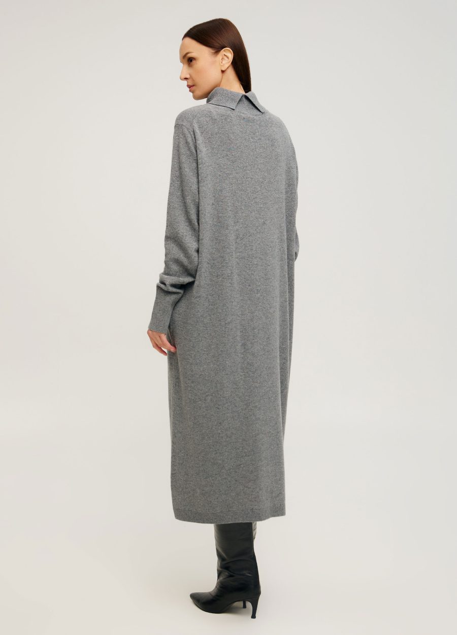 DRESS DARK GREY warm winter lamb's wool 4107-Collections_Dresses_4