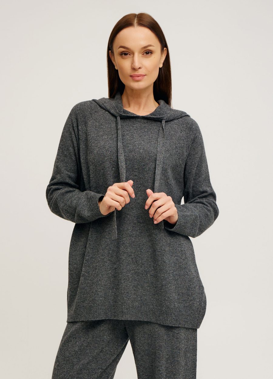 HOODIE ANTRACITE made of wool oversized 4152-Collections_Fall-Winter_3
