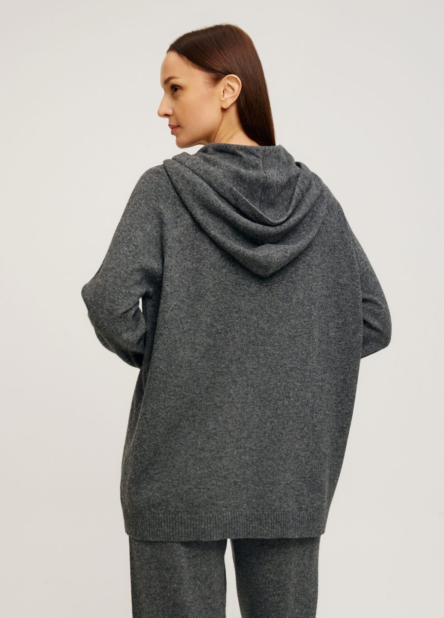 HOODIE ANTRACITE made of wool oversized 4152-Collections_Fall-Winter_4