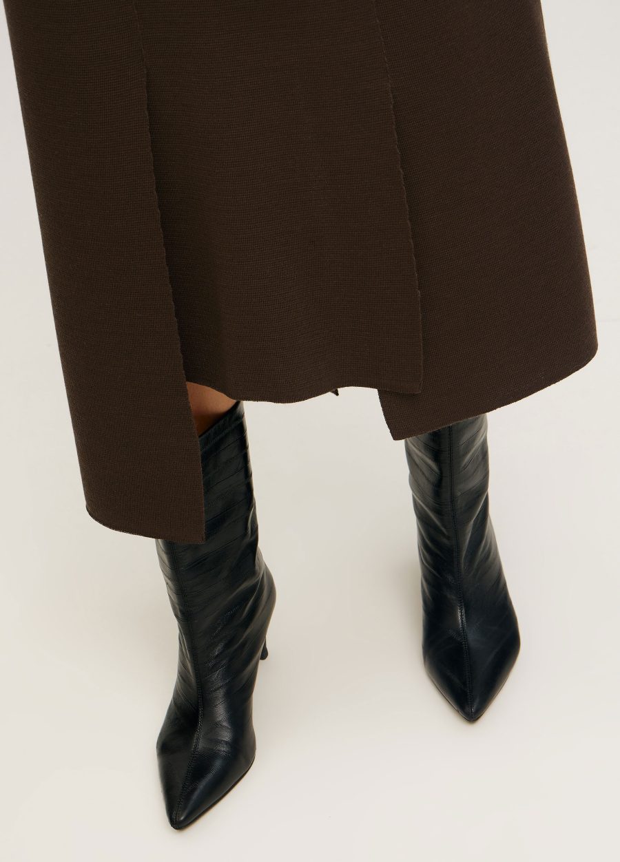 SKIRT BROWN midi made of semi-wool 5096-Collections_Fall-Winter_2