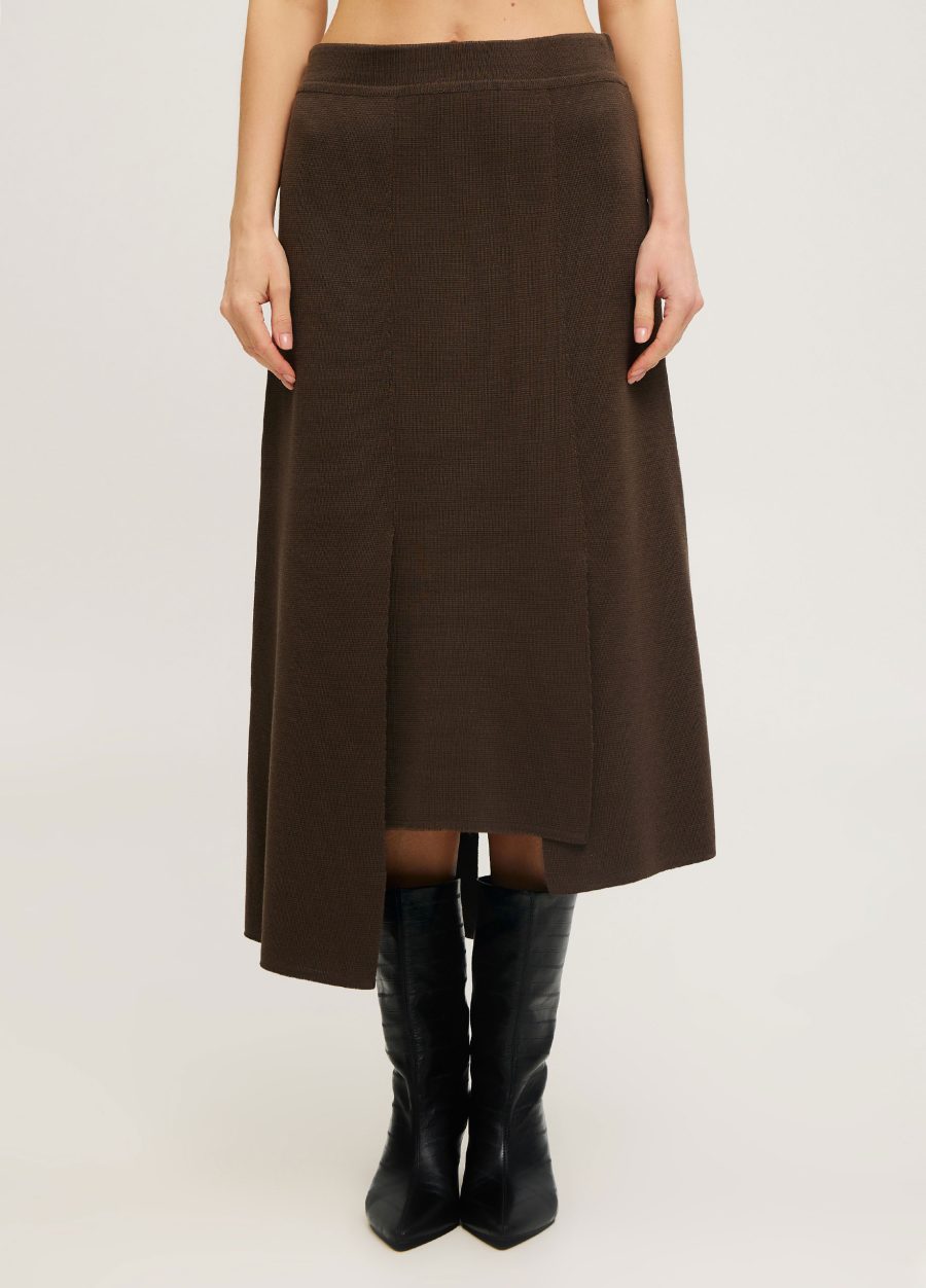 SKIRT BROWN midi made of semi-wool 5096-Collections_Fall-Winter_1