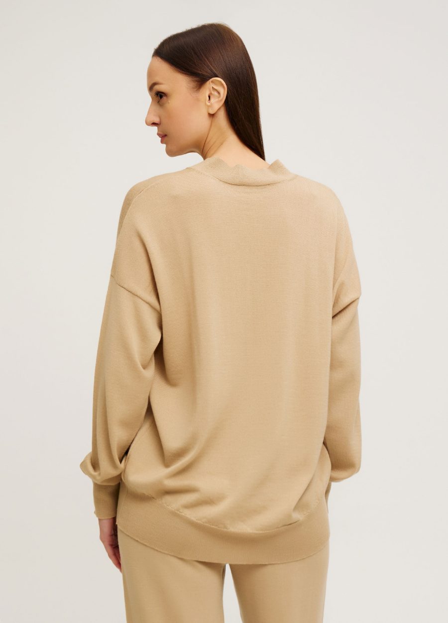 JUMPER BEIGE made of 100% merino wool 5102-Collections_Fall-Winter_3