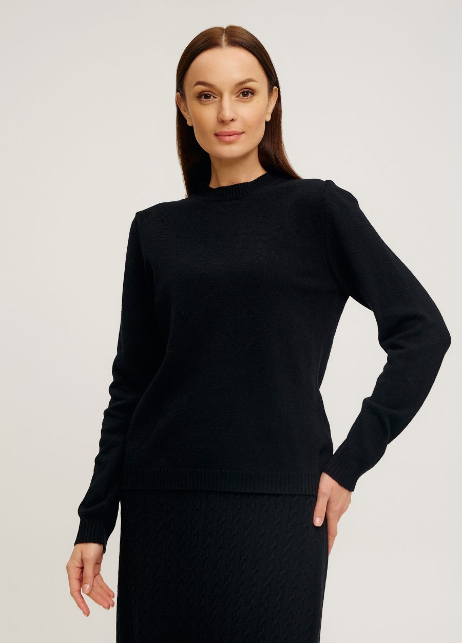 BLACK SWEATER basic warm long sleeve 5104-Collections_Essentials_1