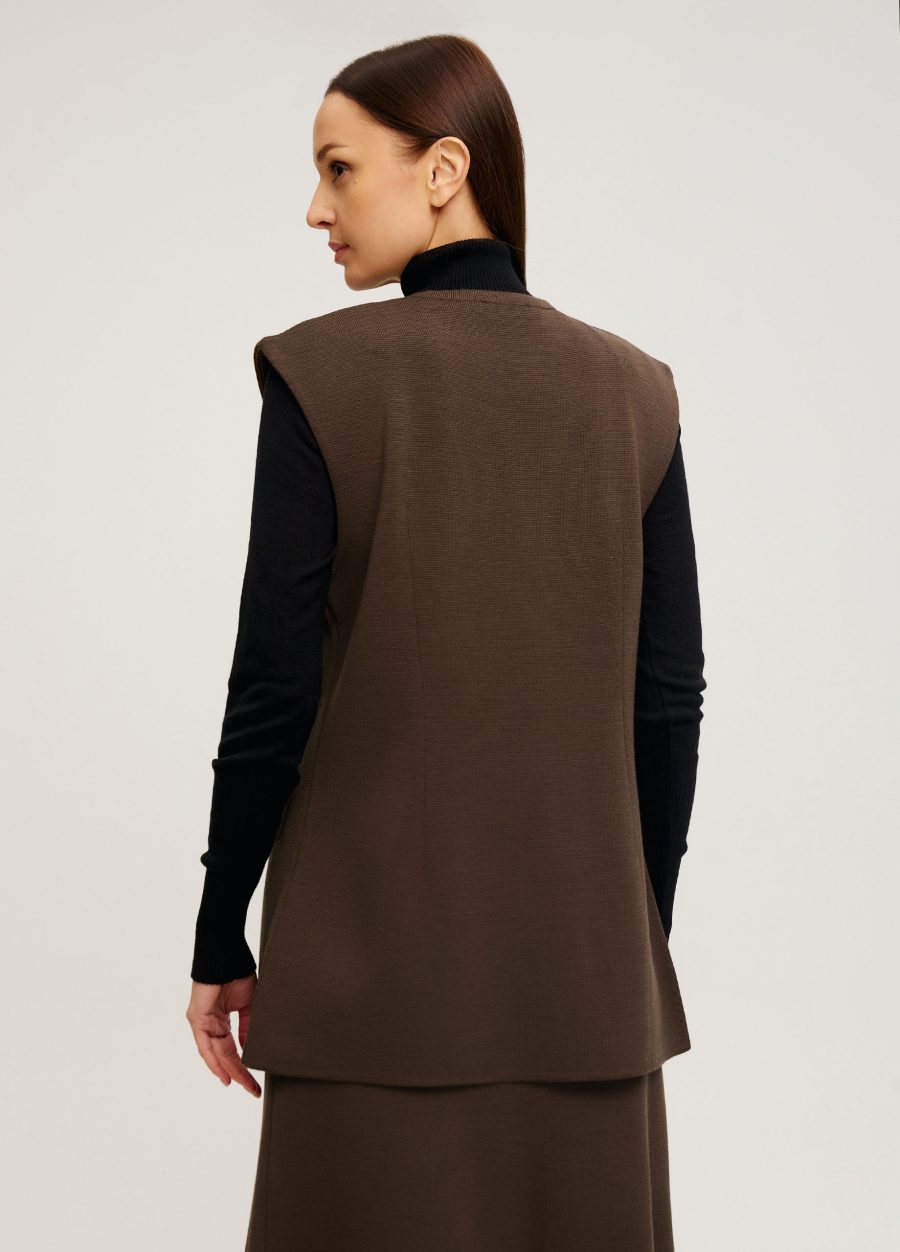 VEST BROWN woolen with buttons 5105-Collections_Fall-Winter_3