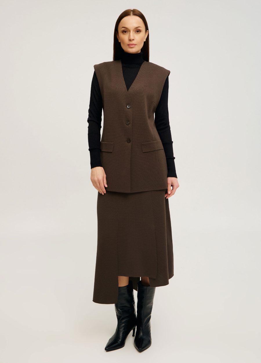 VEST BROWN woolen with buttons 5105-Collections_Fall-Winter_4