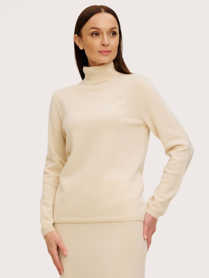 TURTLENECK CREAM with cashmere 5128