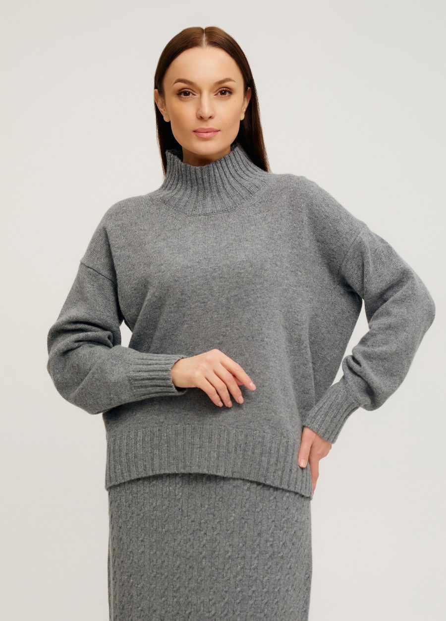 JUMPER GREY lamb's wool 5135-Collections_Fall-Winter_1