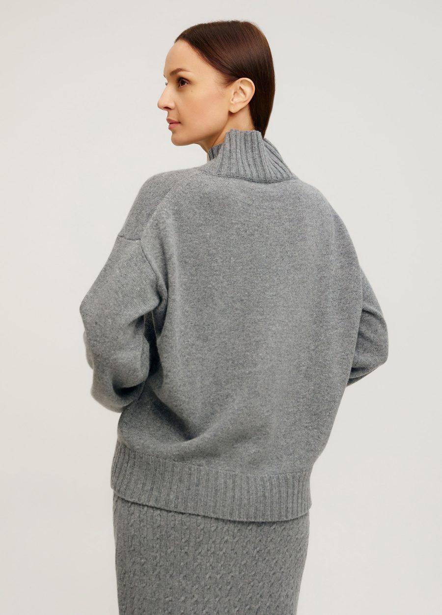 JUMPER GREY lamb's wool 5135-Collections_Fall-Winter_4