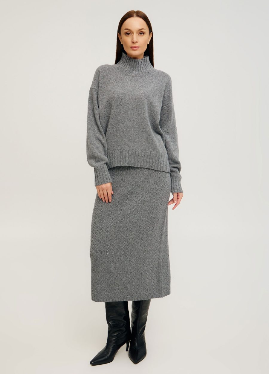 JUMPER GREY lamb's wool 5135-Collections_Fall-Winter_5