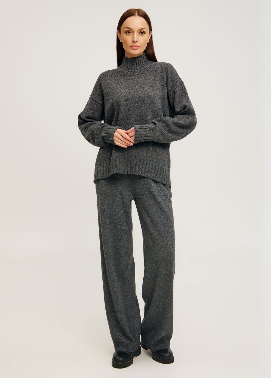 TROUSSERS ANTHRACITE straight-leg with pockets 4088-Collections_Fall-Winter_6